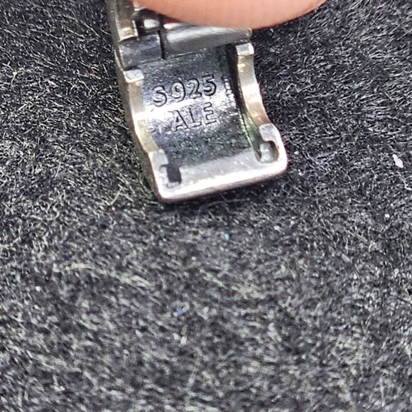 Authentic Pandora retired Sterling Silver & 14K Flower clip 790140 - Picture 5 of 7